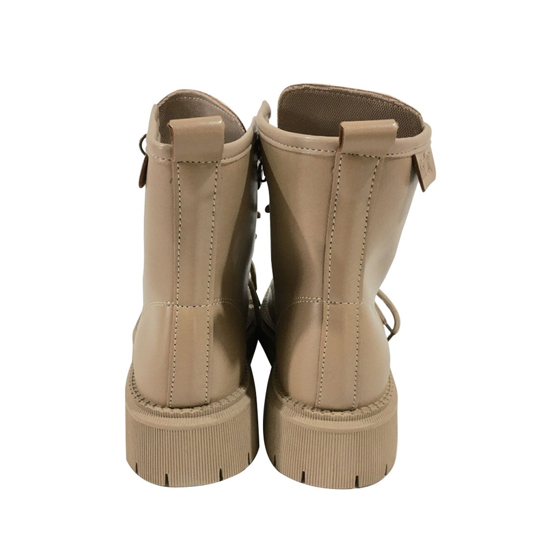 Amulet Lace-up short boots for women, for teens, 20s, 30s, Korean fashion, casual, cute, shoes, mid-length, plain, for going out