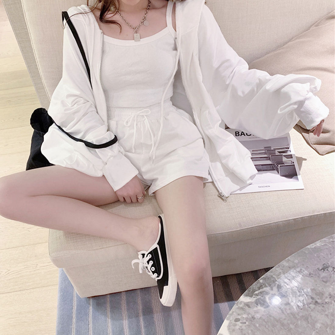 アミュレット Amulet セットアップ3点セット レディース ルームウェア リラックス カジュアル 着回し