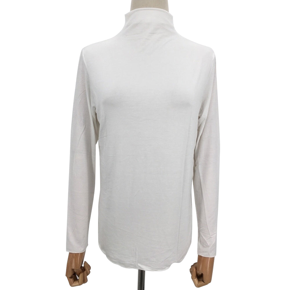 アミュレット Amulet ハイネックカットソー レディース 長袖 無地 薄手 シンプル 柔らか 着回し