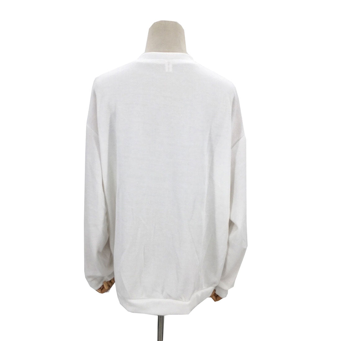 アミュレット Amulet オーバーサイズカーディガン レディース トップス 長袖 無地 秋服 冬服 10代 20代 30代 韓国ファッション ストリート シンプル ドロップショルダー (ホワイト) ホワイト