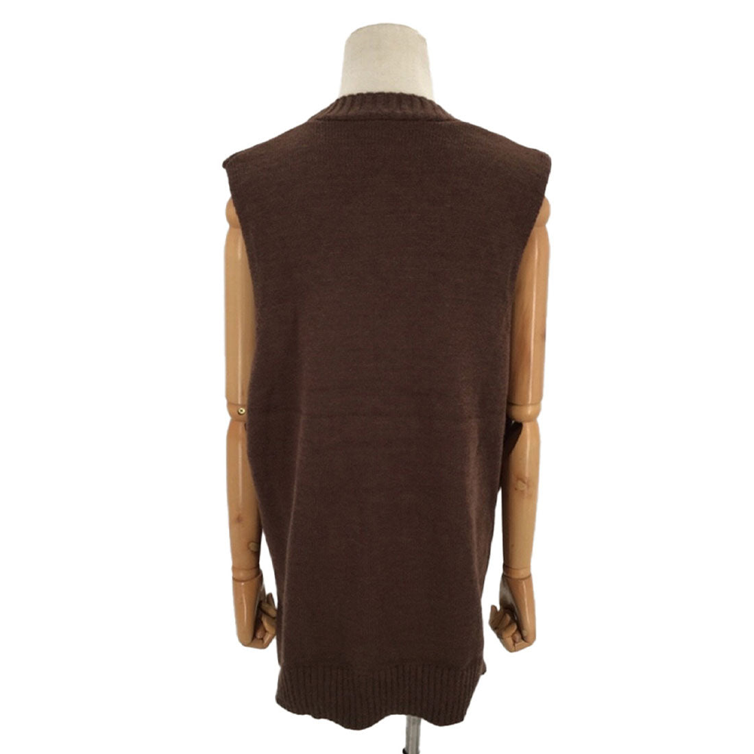 アミュレット Amulet オーバーVネックベスト 秋 冬 韓国ファッション 10代 20代 30代 レディース 暖かい 可愛い 大人カジュアル 黒 白 レイヤードアイテム