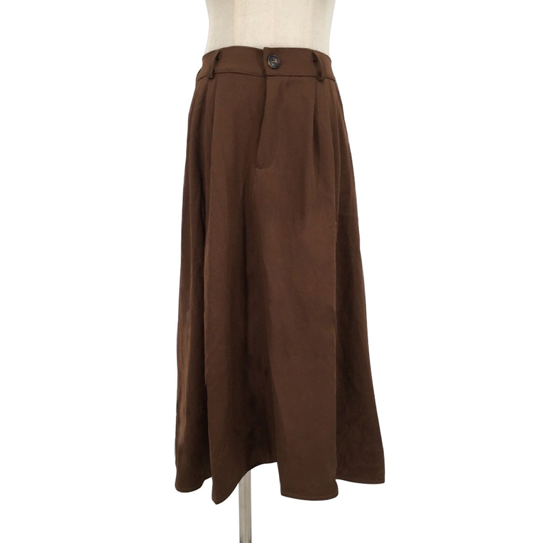 Amulet Mid-length pleated skirt for women, for teens, 20s, 30s, Korean fashion, casual, cute, elegant, flared, simple, plain, for spring, summer, fall, and winter