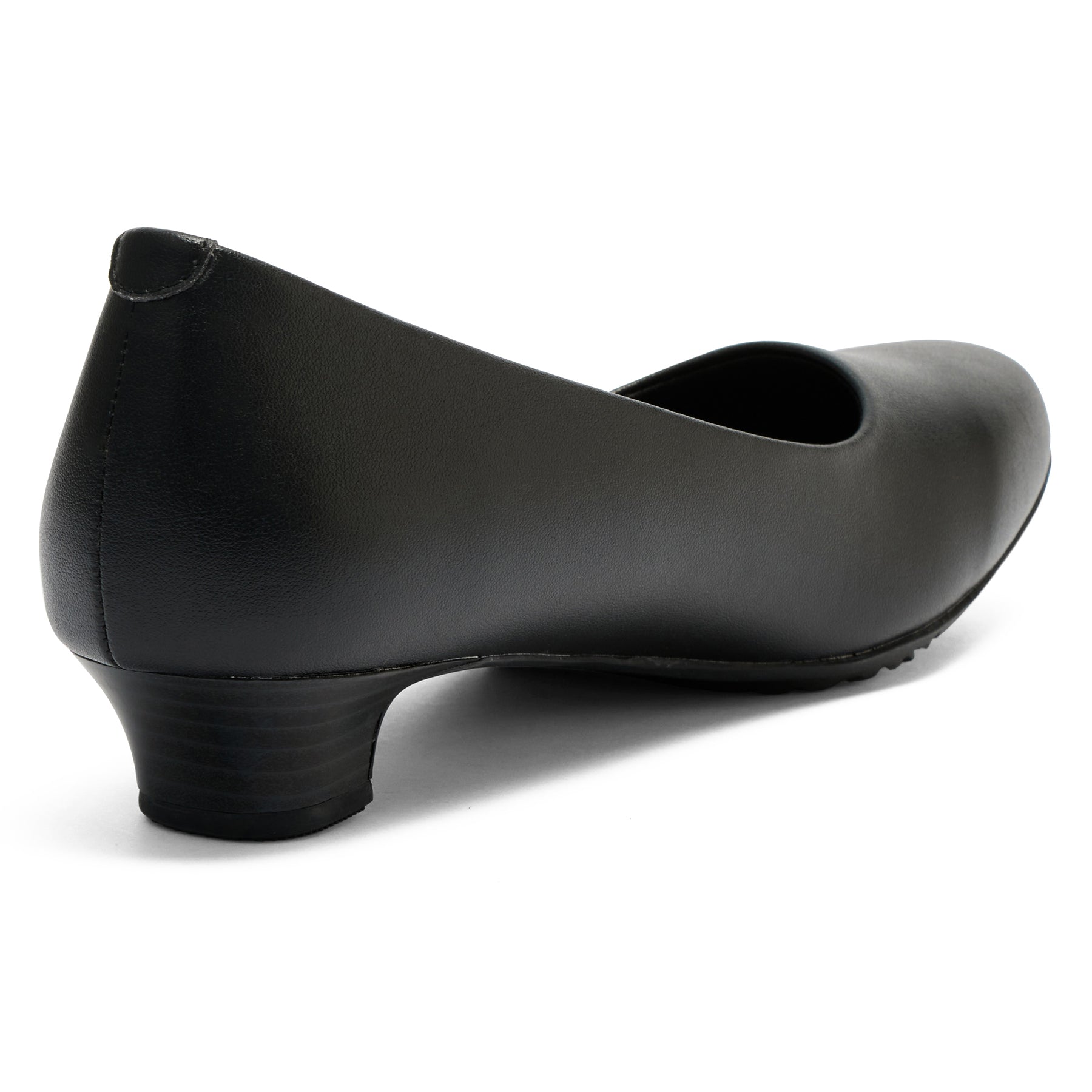 アキュアーズ AcureZ 仕事でも活躍!約3cmヒールのスクエアトゥパンプス (ブラック) ブラック