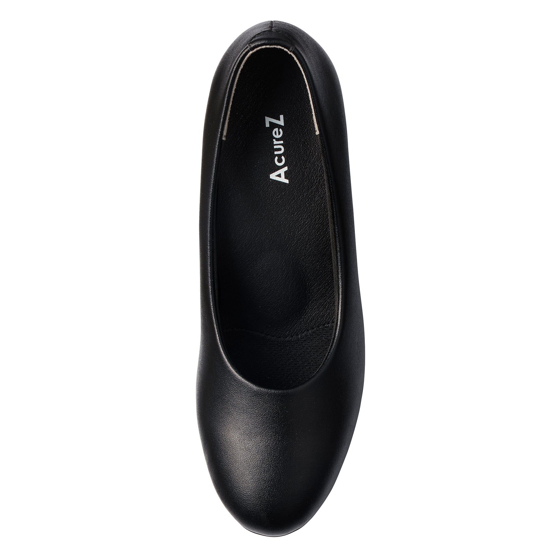 アキュアーズ AcureZ 仕事でも活躍!約5cmヒールのラウンドトゥパンプス (ブラック) ブラック