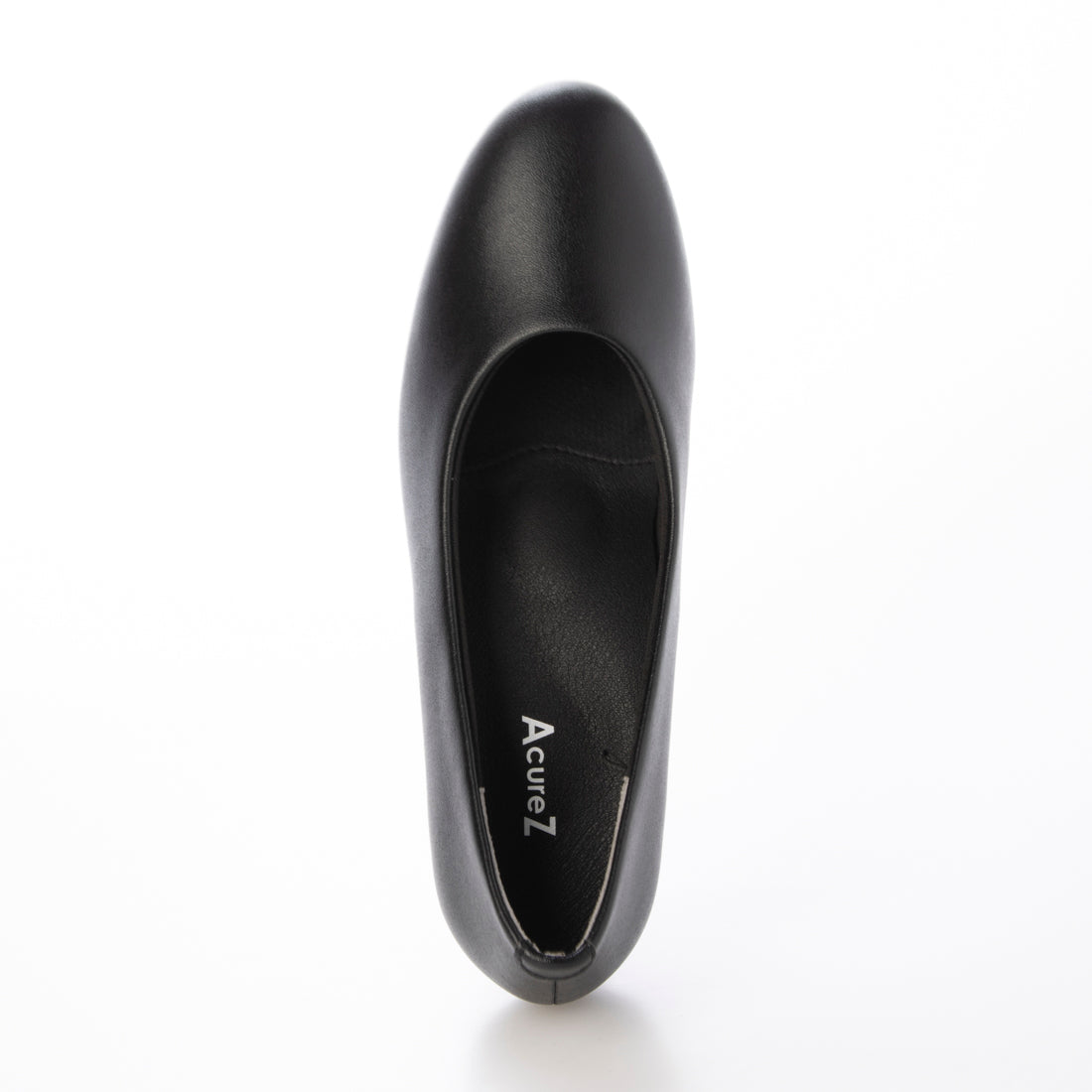 "AcureZ 仕事でも活躍!約5cmヒールのラウンドトゥパンプス" translates to "AcureZ: Active in Work! Approximately 5cm Heel Round Toe Pumps".