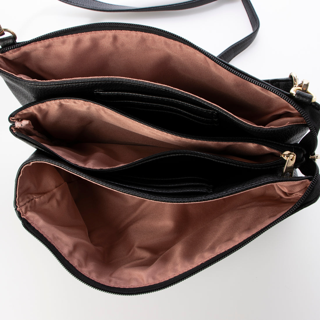 アンジェリーナフィオーレ Angelina Fiore お財布ショルダーバッグ (ブラック) ブラック