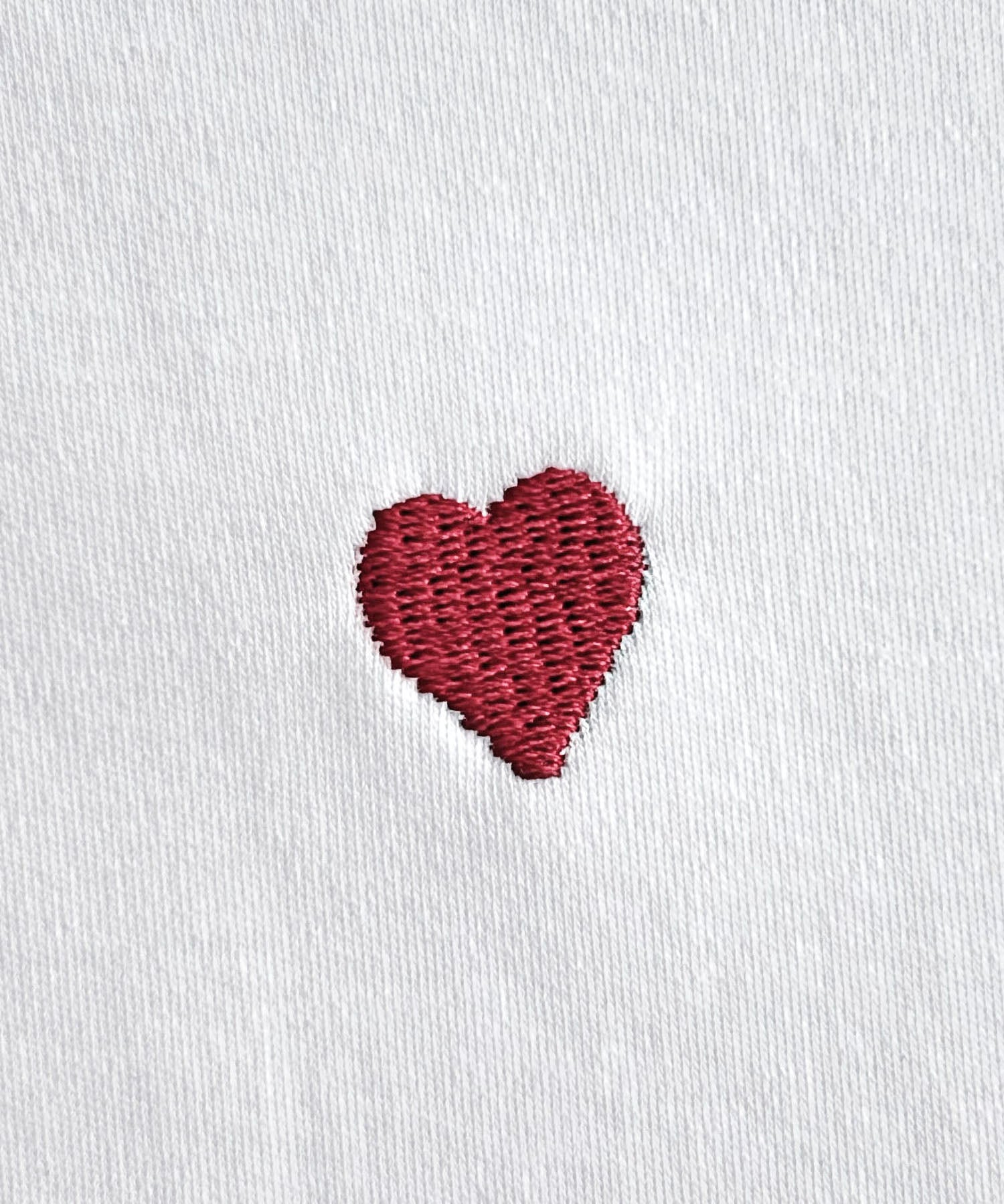 アンピルーラ Ampirula ハート刺繍Tシャツ (ブラック) ブラック