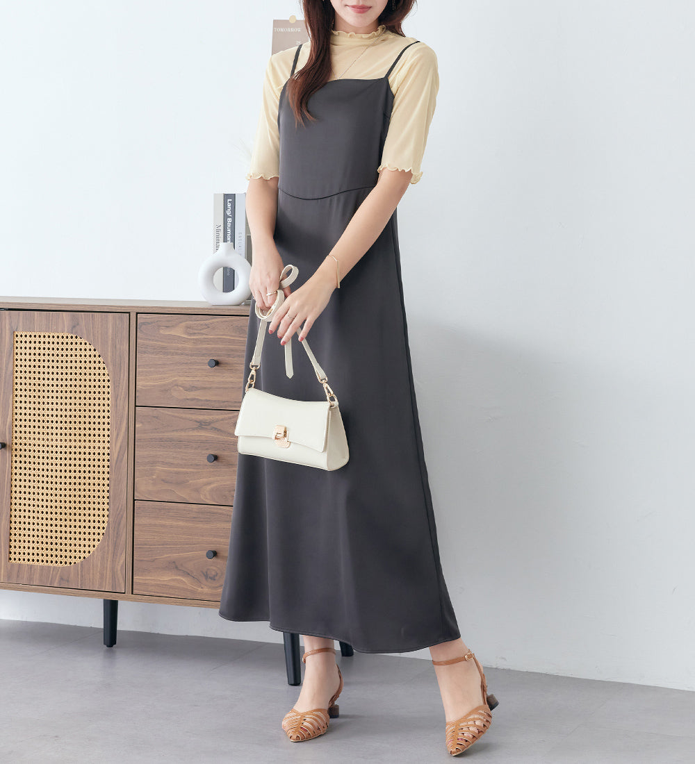 アロッタ Alotta 接触冷感ハイネックシアートップス (クリーム) クリーム