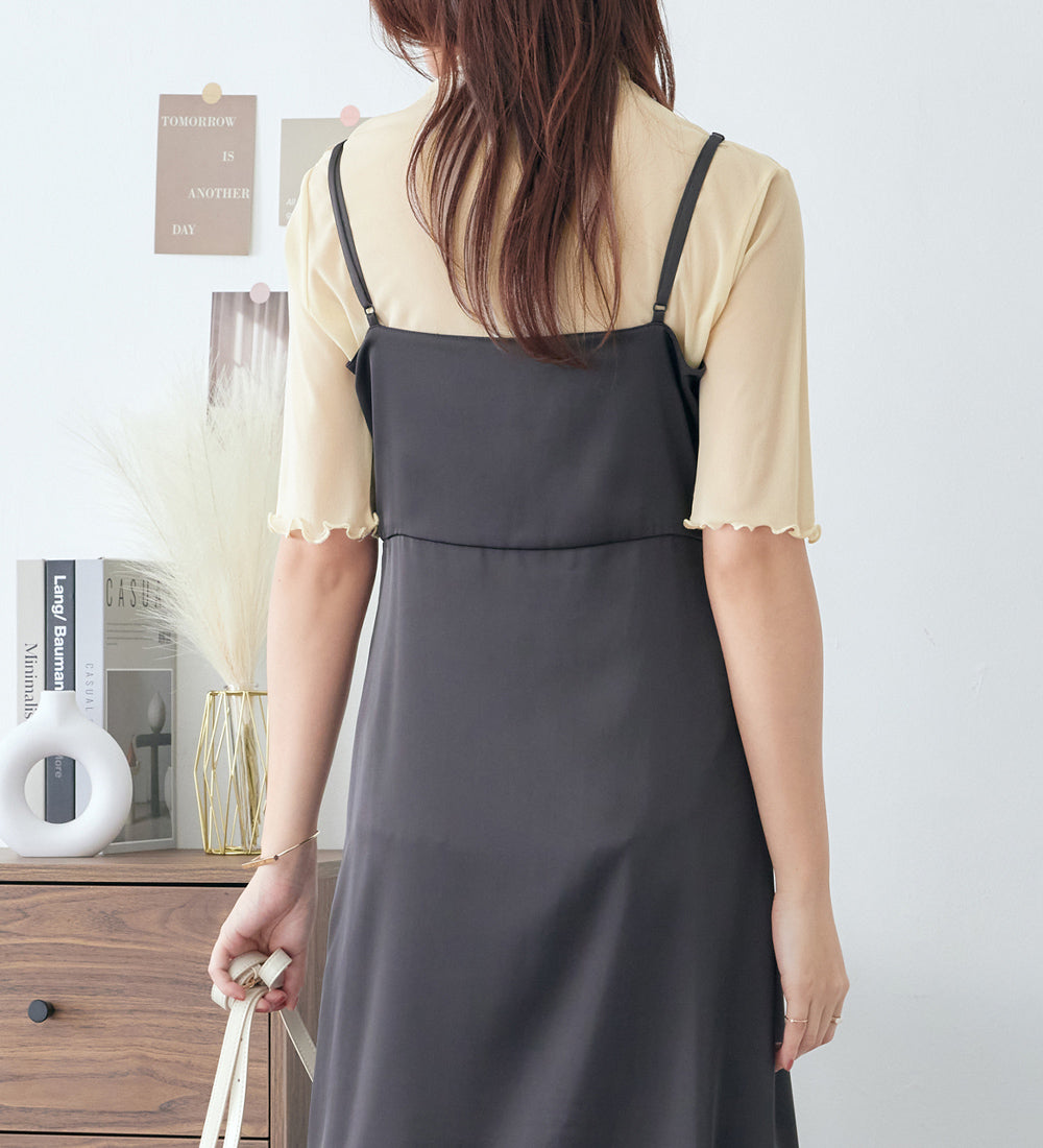 アロッタ Alotta 接触冷感ハイネックシアートップス (クリーム) クリーム