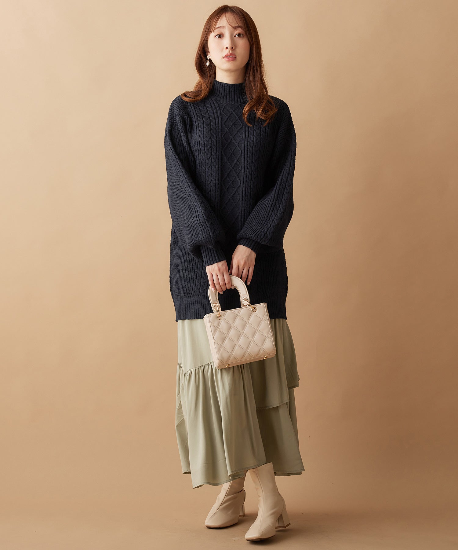 アロッタ Alotta アシメティアードスカート (ミント) ミント