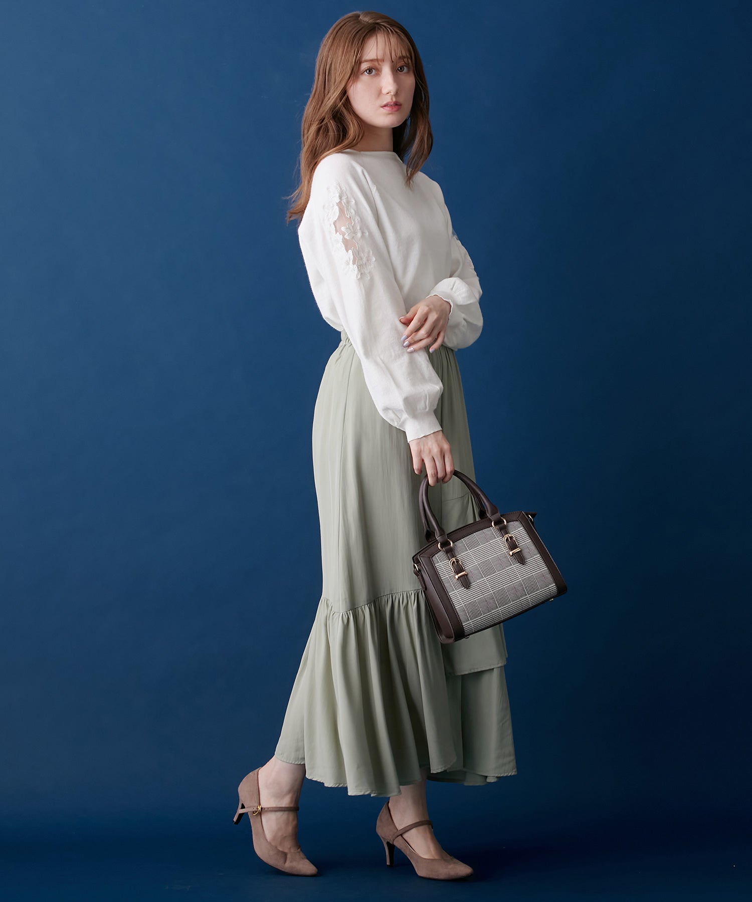 アロッタ Alotta アシメティアードスカート (ミント) ミント