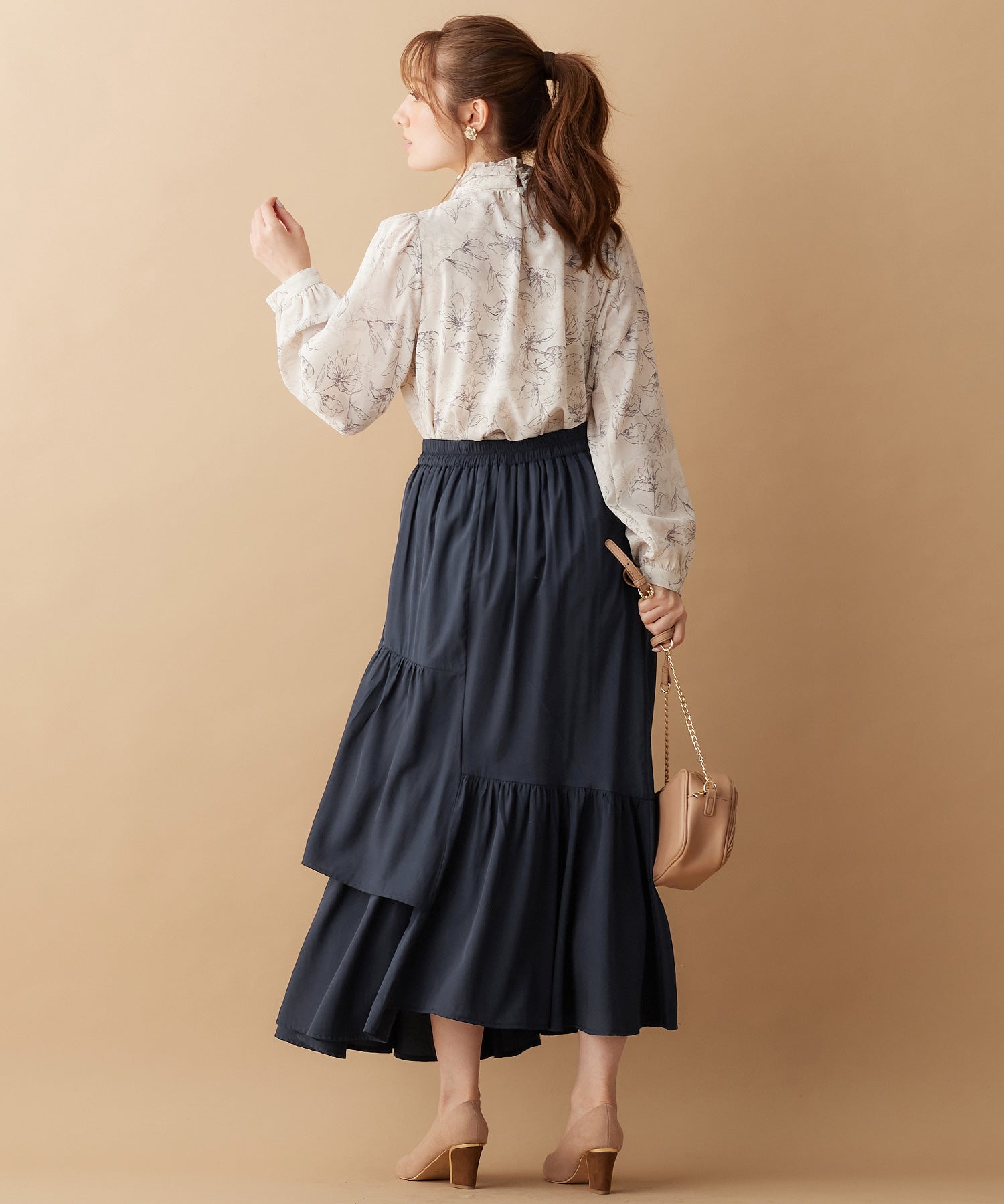 アロッタ Alotta アシメティアードスカート (ミント) ミント