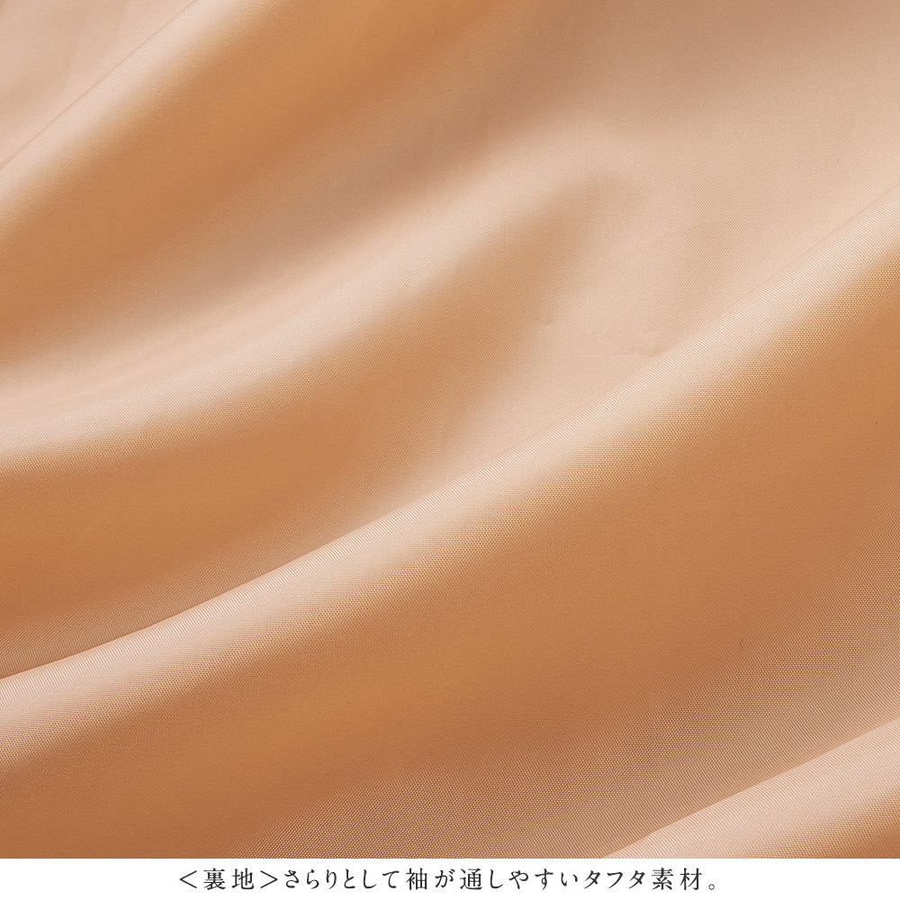 【美人百花11月号掲載】マフラー付ノーカラーロングコート キャメル