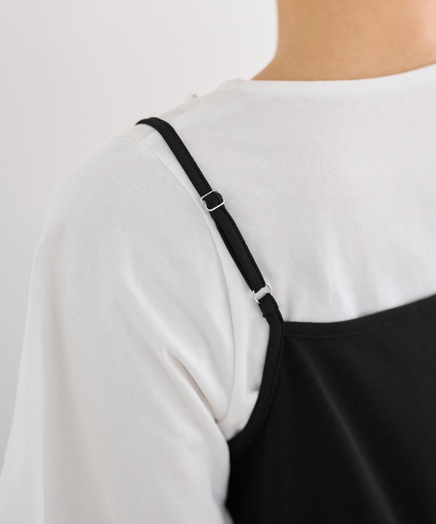 アロッタ Alotta 【4つの機能付】カットジョーゼットスカラップキャミワンピ