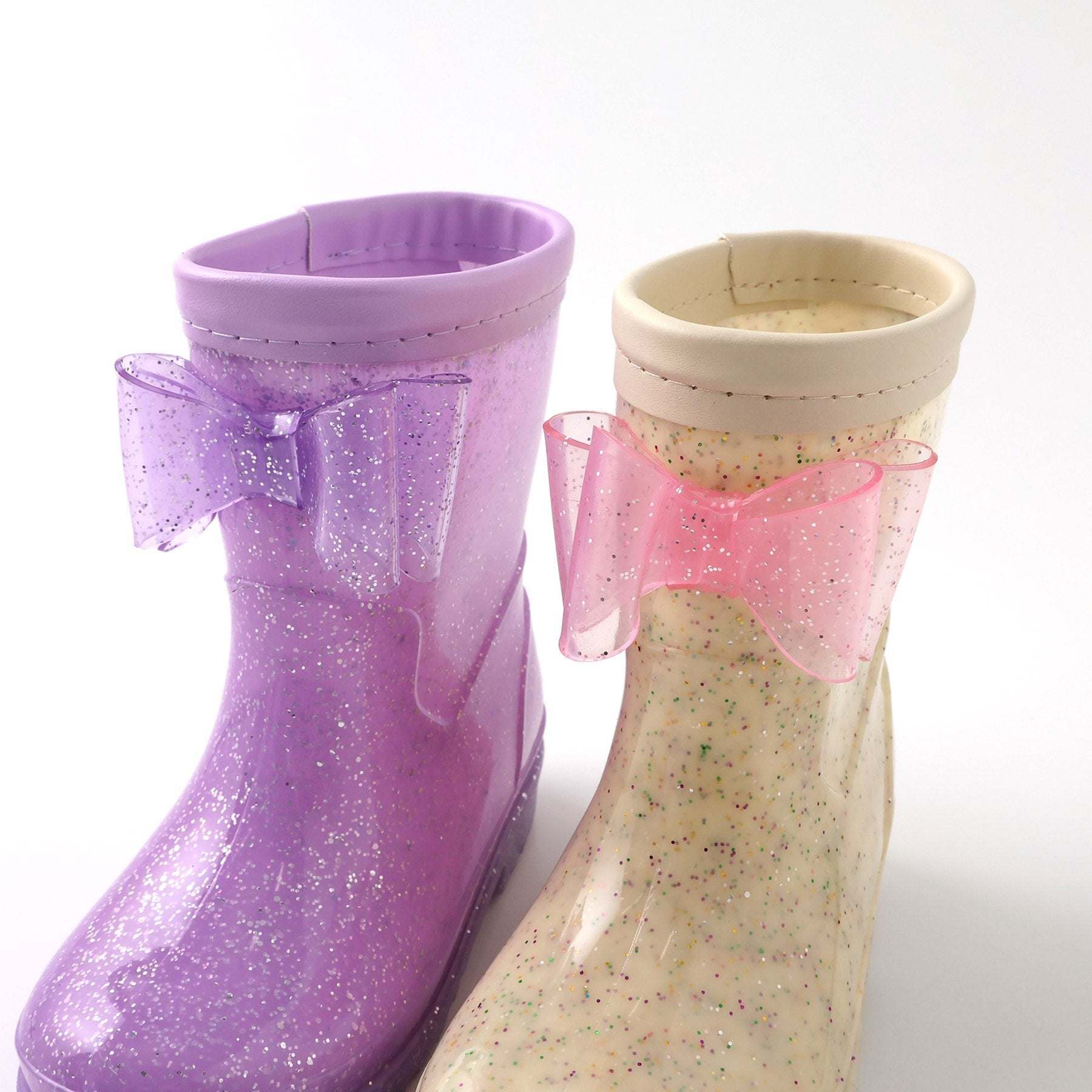 アンパサンド Ampersand キラキラレインシューズ (サーモンピンク) サーモンピンク