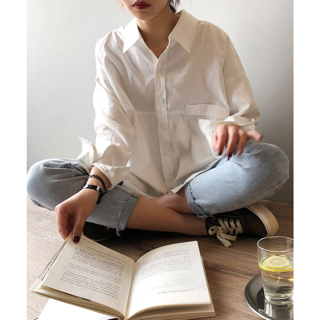 シャツブラウス レディース長袖トップス