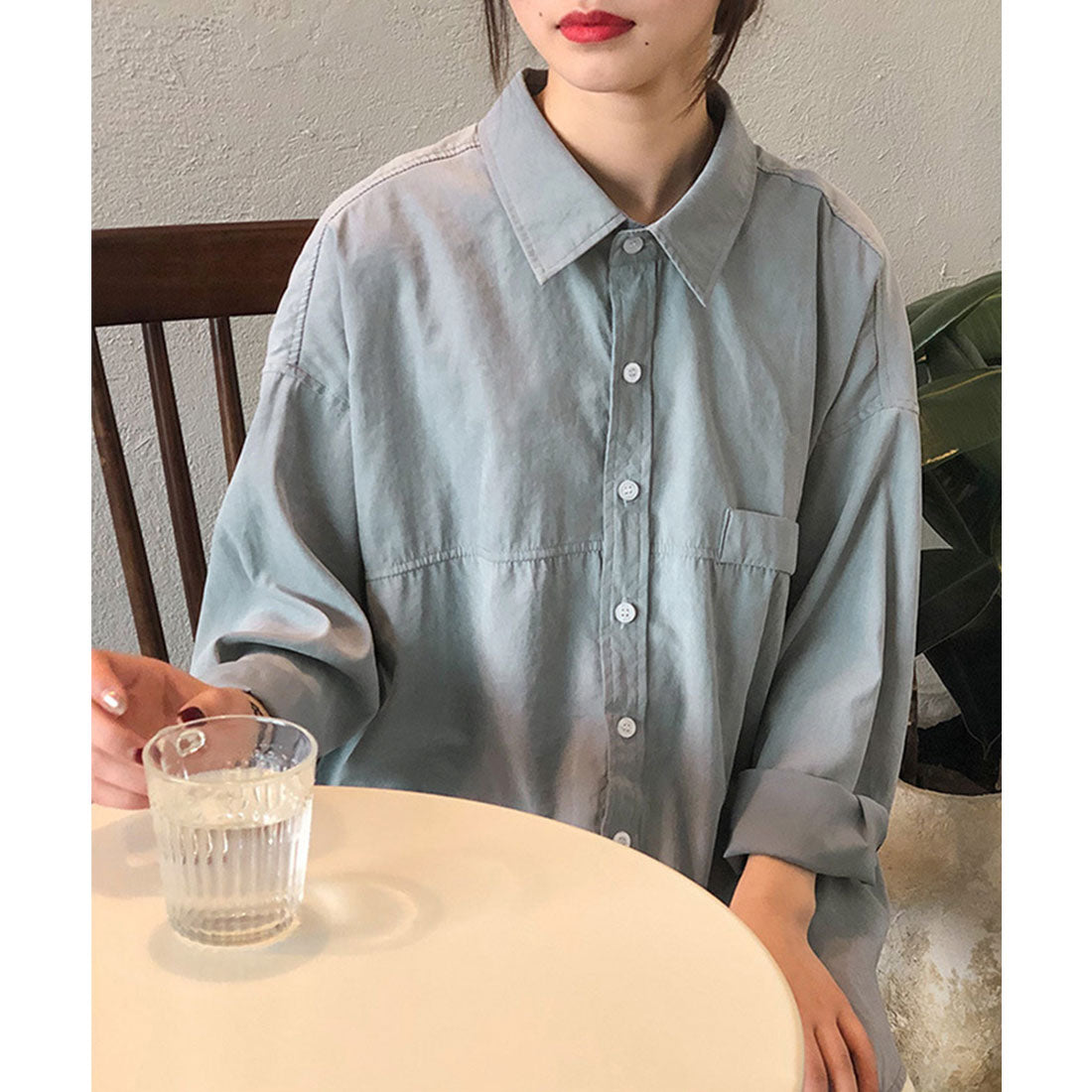 シャツブラウス レディース長袖トップス