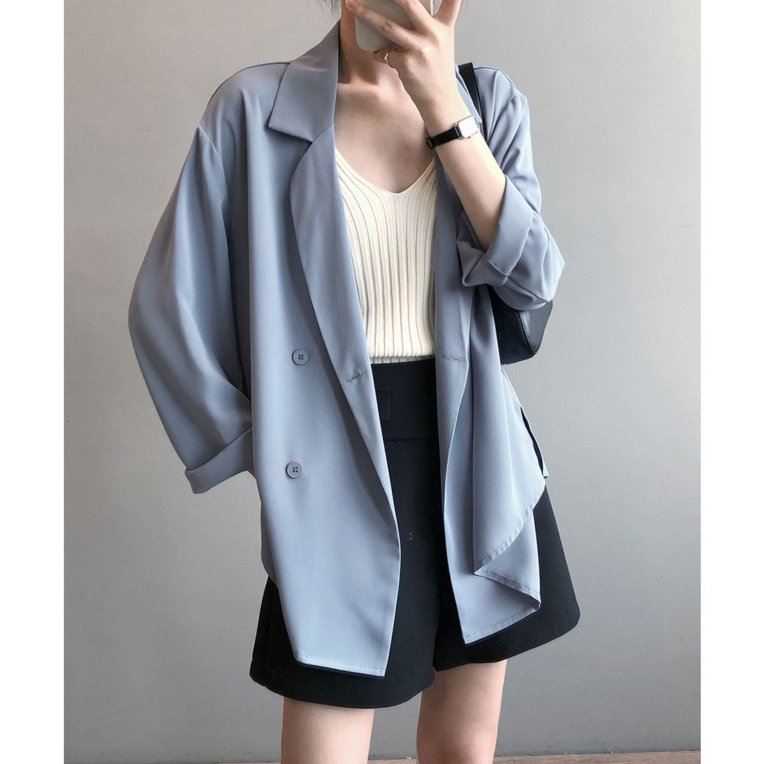 スーツジャケット レディース ゆったり,ブルー