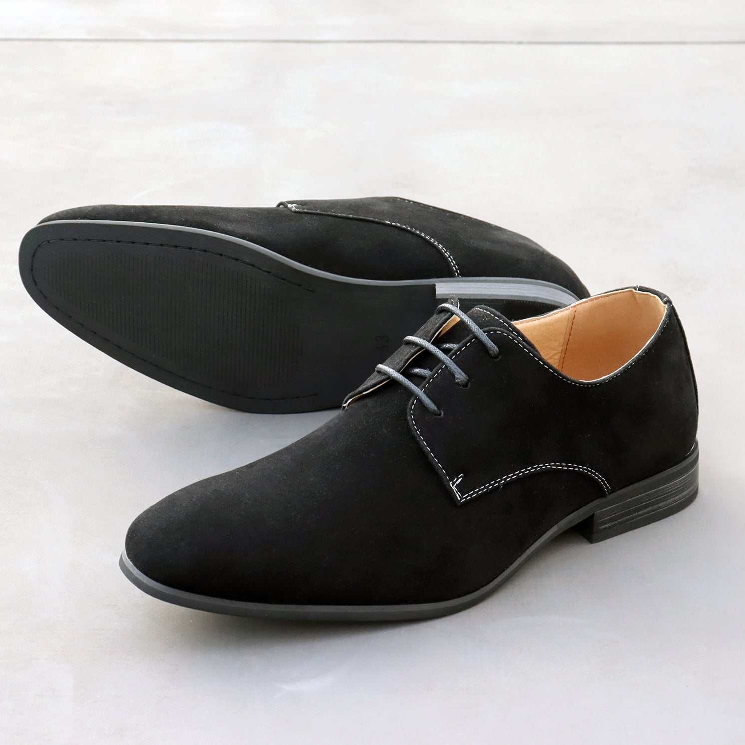 SFW サンエープラス AAA+ スエードプレーントゥレースアップシューズ/2315