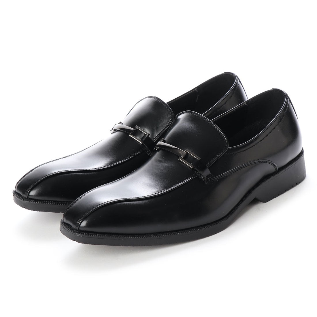 SFW サンエープラス AAA+ スリッポン ビット スワールモカ/2723,ブラック