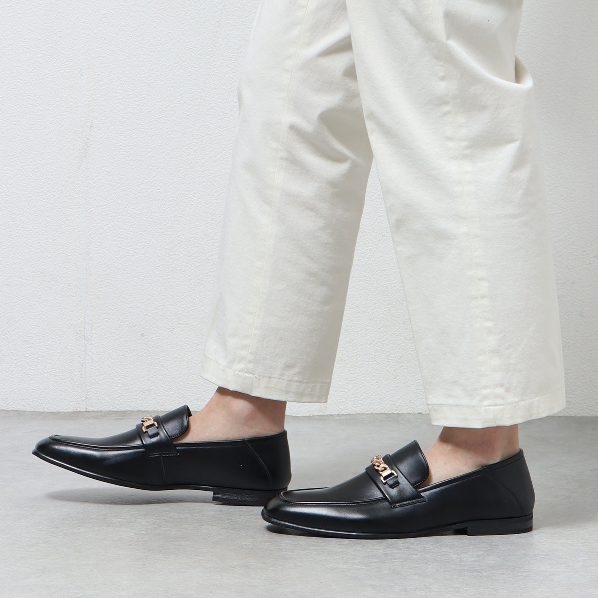 サンエープラス AAA+ 踵が踏めるチェーンローファー / 123-2425