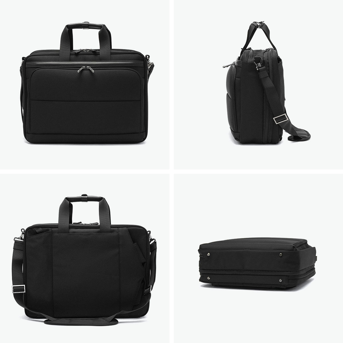 エース ace. 正規品5年保証 ビジネスバッグ メンズ 通勤 大容量 ブランド ビジネス 出張 オフィス PC収納 拡張 丈夫 3WAY A4 B4 15.6inch 21L 29L エース デヴェル 20266 (ブラック×ネイビー) ブラック×ネイビー