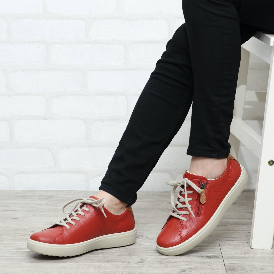 アキレス・ソルボ ACHILLES SORBO カジュアルファスナー付スニーカー