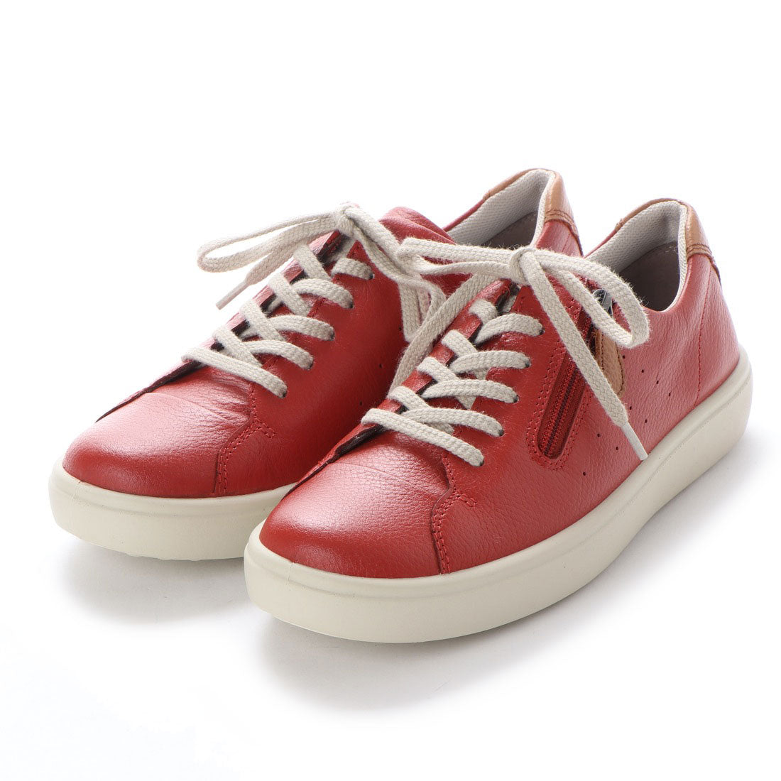 アキレス・ソルボ ACHILLES SORBO カジュアルファスナー付スニーカー,レンガ