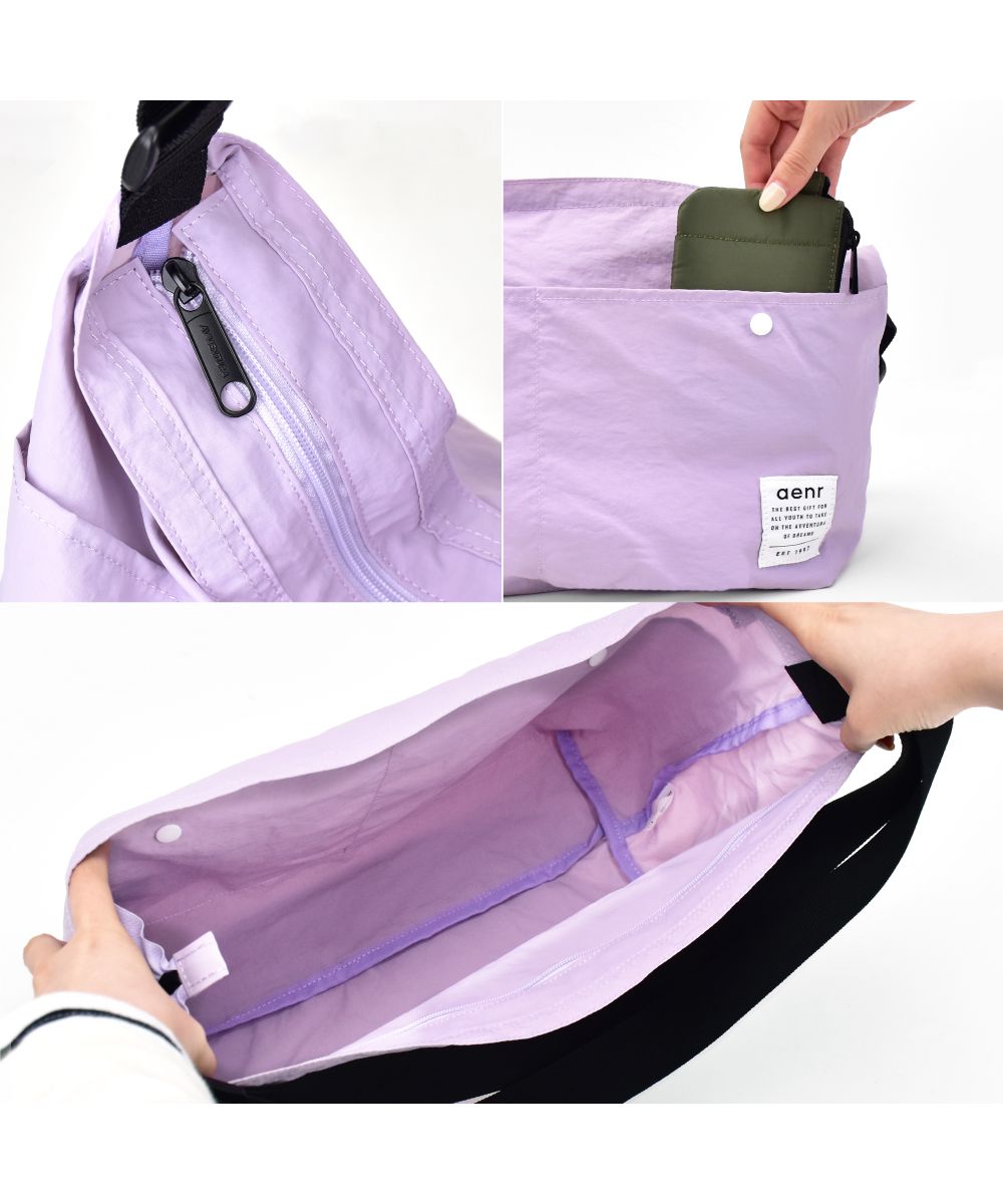 ランナー RUNNER アヴェンチュラ ショルダーバッグ 撥水大きめ 軽い 柔らかい くったり バック シンプル 無地 レディース メンズ 通勤 通学 旅行 トラベル グッズ お出かけ