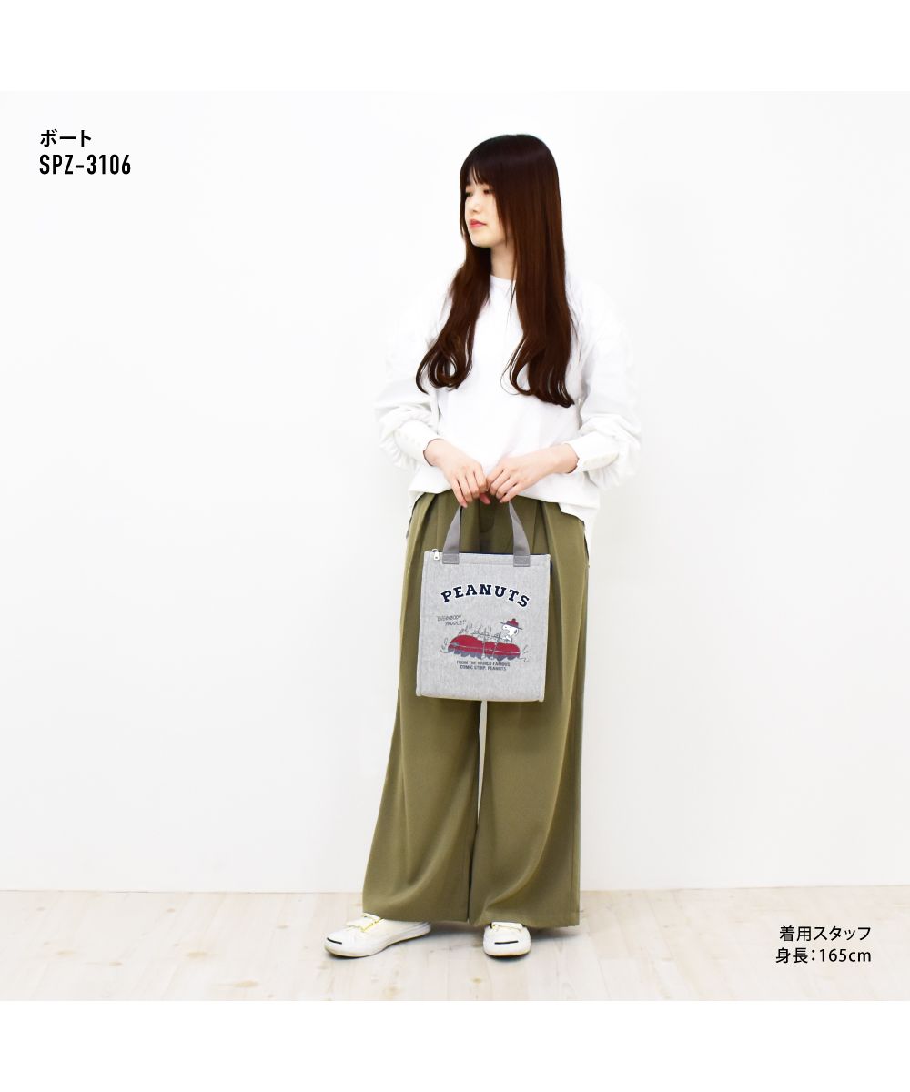 ランナー RUNNER スヌーピー 保冷 ランチバッグ 保冷バッグ ランチトート 小さめ ファスナー 保冷剤用ポケット付 スウェット 大人 レディース メンズ 女子 男子 男女兼用 大