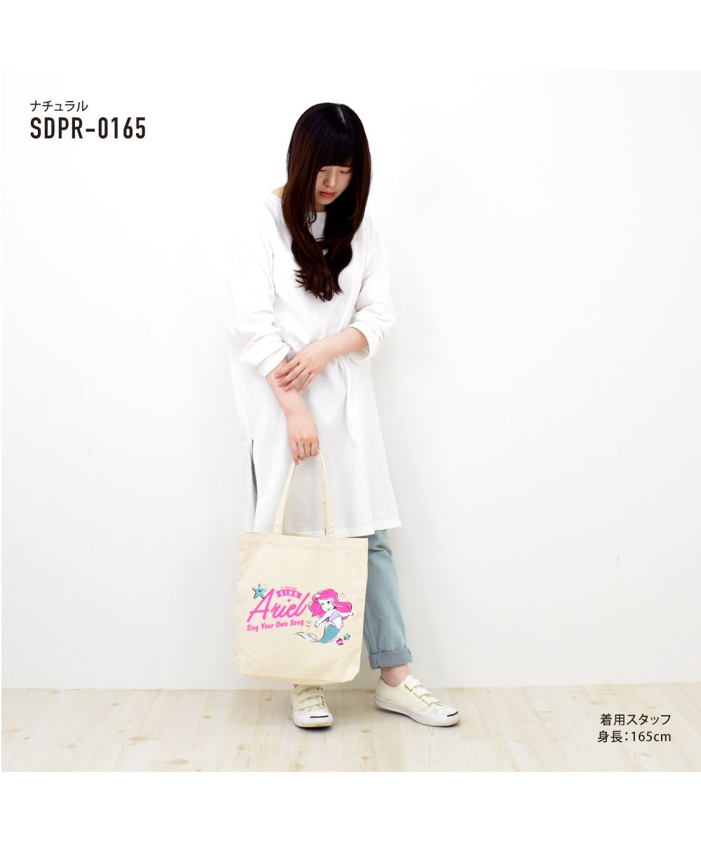 ランナー RUNNER ディズニー トートバッグ 大容量 キャンバス キーフック付き リトルマーメイド アリエル カジュアル ストリート 肩掛け 肩がけ お買い物 マザーズバッグ