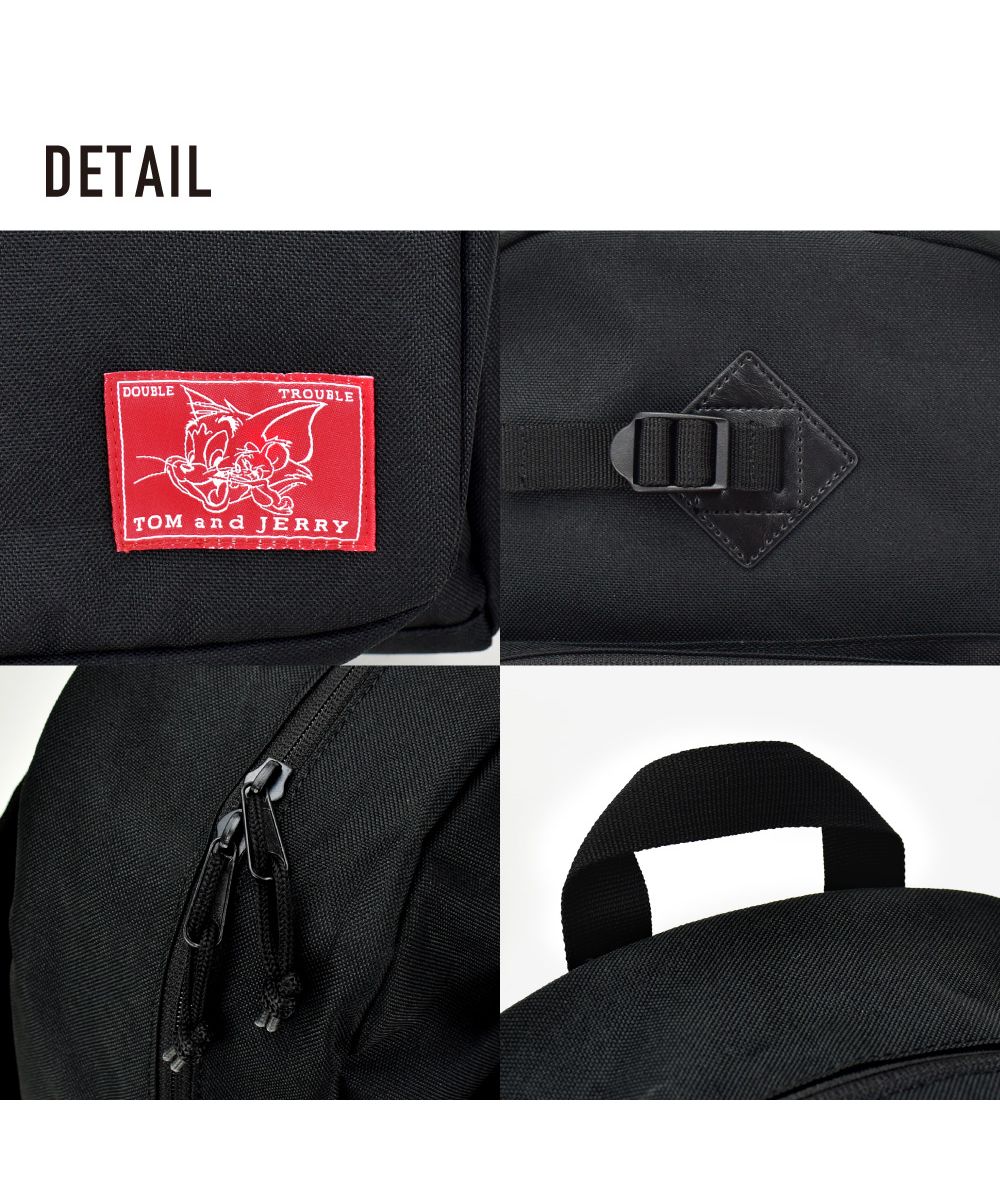 Runner Tom and Jerry Backpack Daypack Large Capacity A4 30L black Logo Insulated Cooler Bottle Holder Many Back Zipper Pockets Adult Ladies Men