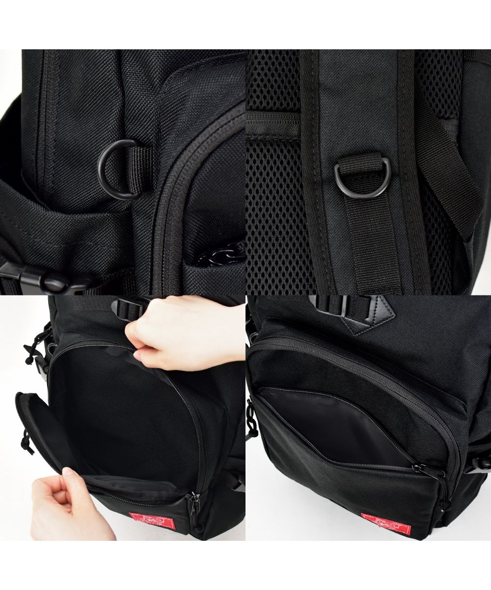 Runner Tom and Jerry Backpack Daypack Large Capacity A4 30L black Logo Insulated Cooler Bottle Holder Many Back Zipper Pockets Adult Ladies Men