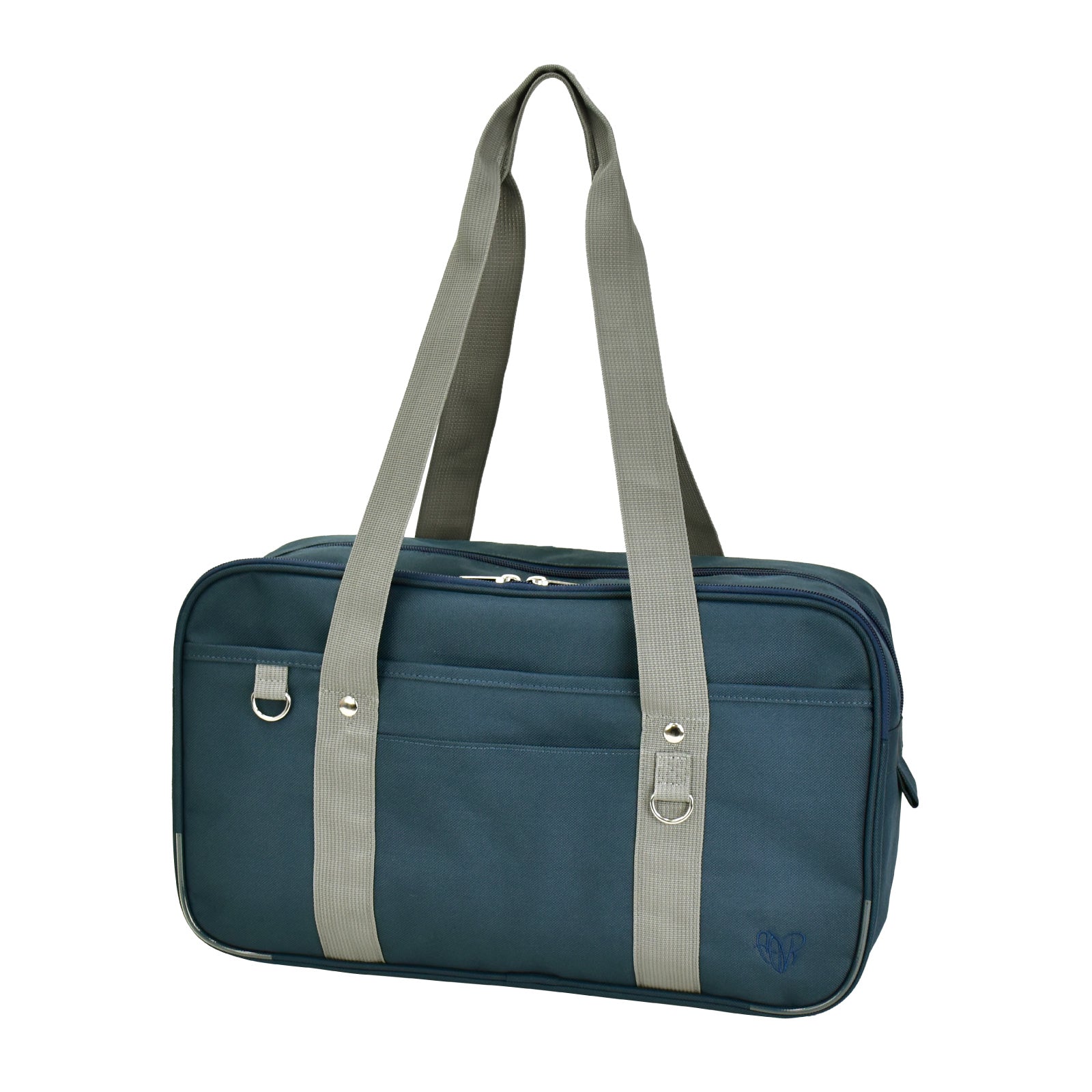 ランナー RUNNER スクールバッグ ボストン スクバ トートバッグ 肩掛け 自立 底鋲 大容量 学生鞄 女子 学校 通学かばん 通学 JK 女子高生 高校生 学生 アヴェンチュラ (ネイビー) ネイビー