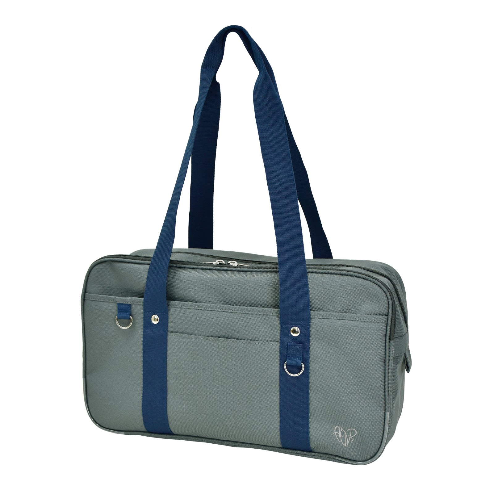 ランナー RUNNER スクールバッグ ボストン スクバ トートバッグ 肩掛け 自立 底鋲 大容量 学生鞄 女子 学校 通学かばん 通学 JK 女子高生 高校生 学生 アヴェンチュラ (グレー) グレー