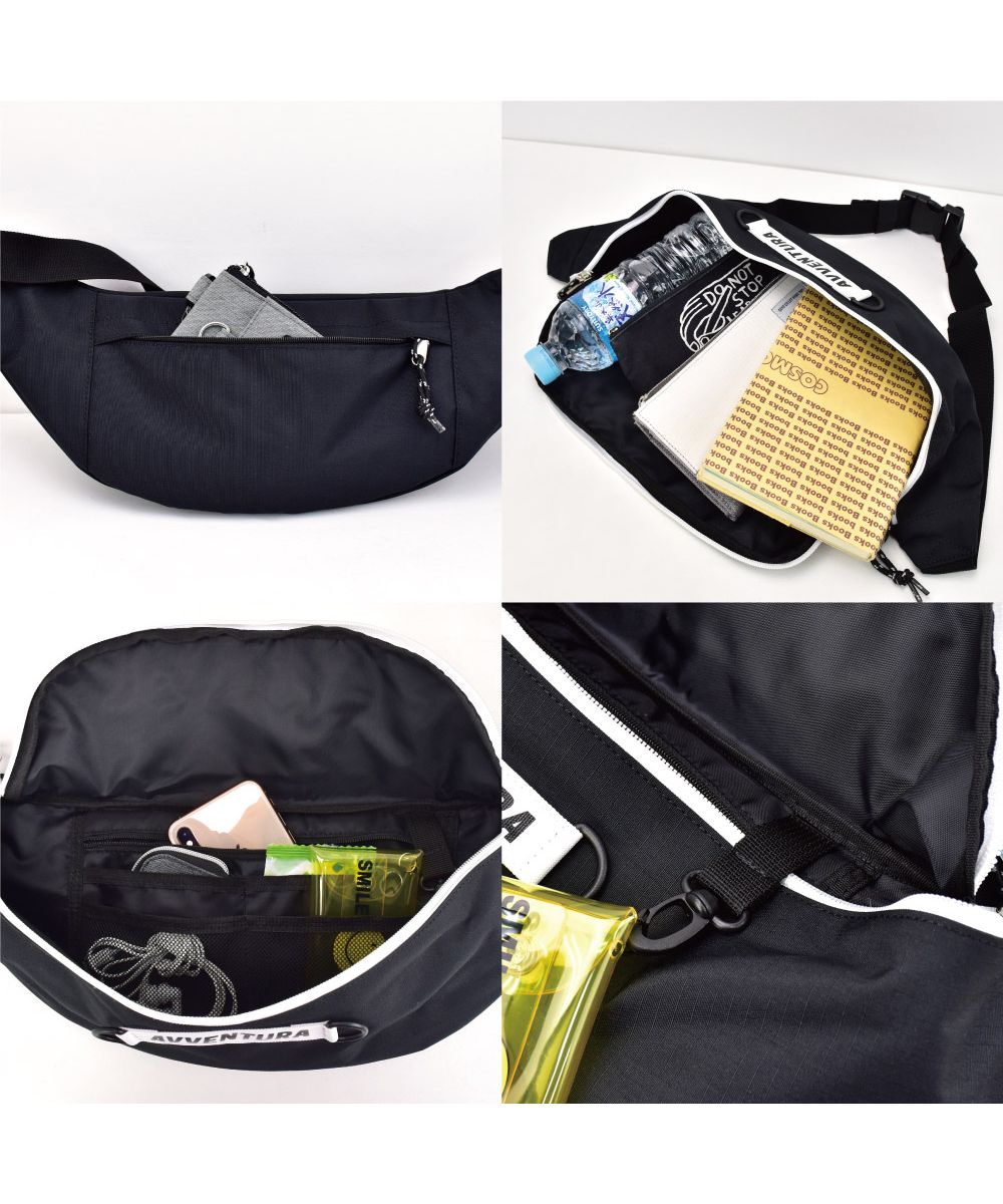 ランナー RUNNER アヴェンチュラ ウェストバッグ ウェストポーチ 男女兼用 ユニセックス 大人ファスナー ナイロン 大容量 お出かけ カジュアル ストリート 大人 レディース メ