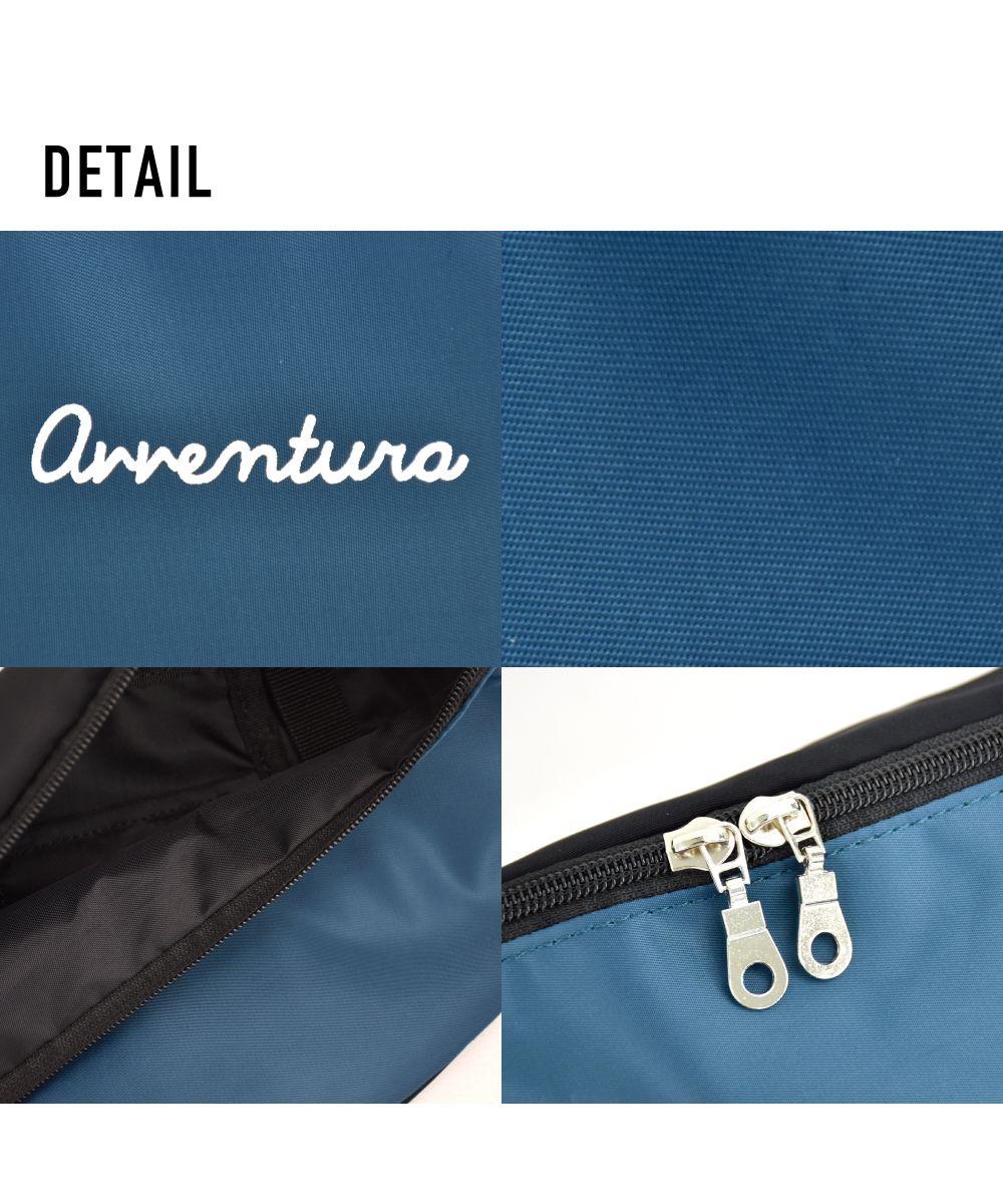 ランナー RUNNER アヴェンチュラ ウェストバッグ ウェストポーチ レディース 女子 大人 ファスナー キーフック付き ナイロンiPadmini/小型タブレット収納 小さい カジュ