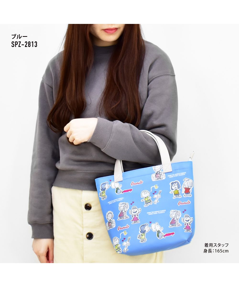 ランナー RUNNER スヌーピー ミニトートバッグ トート バック チャーリーブラウン 合皮 フェイクレザー 小さめ 軽量 レディース 大人 女性 大学生 女子 女の子 高校生 中学