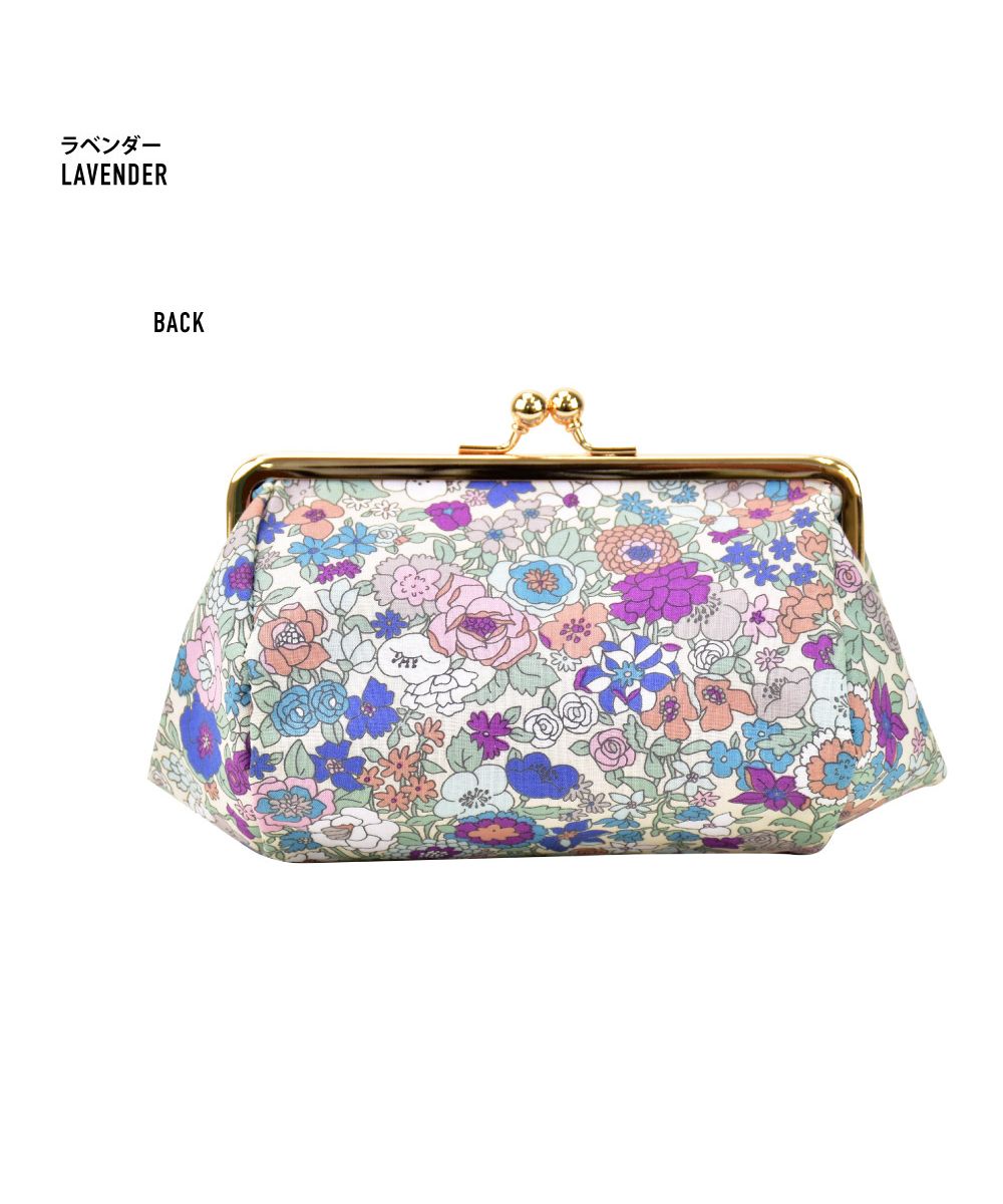 ランナー RUNNER ポーチ 小物入れ レディース 女子 安心の日本製 花柄 ポーチ がま口 口金 玉付き 化粧ポーチ 大きめ コスメポーチ メイクポーチ花柄生地 ファッション 小物