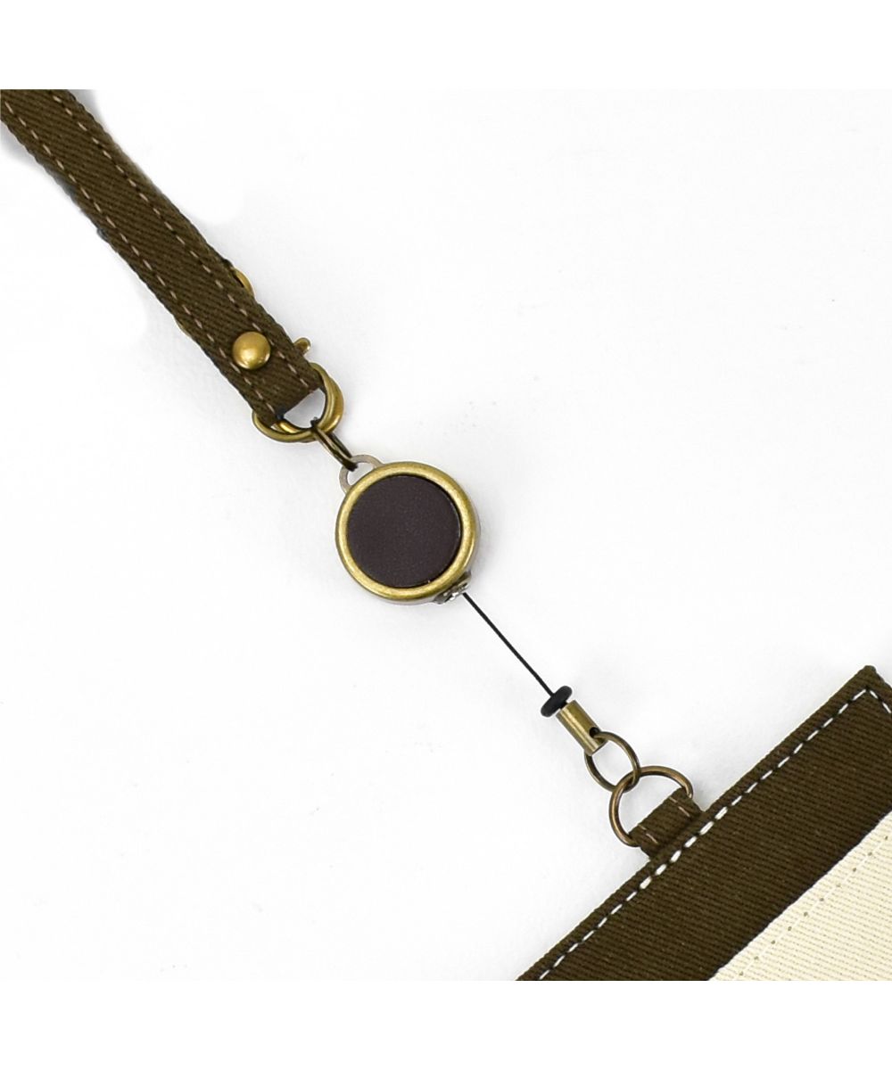 Runner RUNNER Snoopy Pass Case Commuter Pass Holder Card Case Charlie Brown Andy Olaf Canvas Cotton With Reel Embroidery Ladies Adults Women University Students Girls