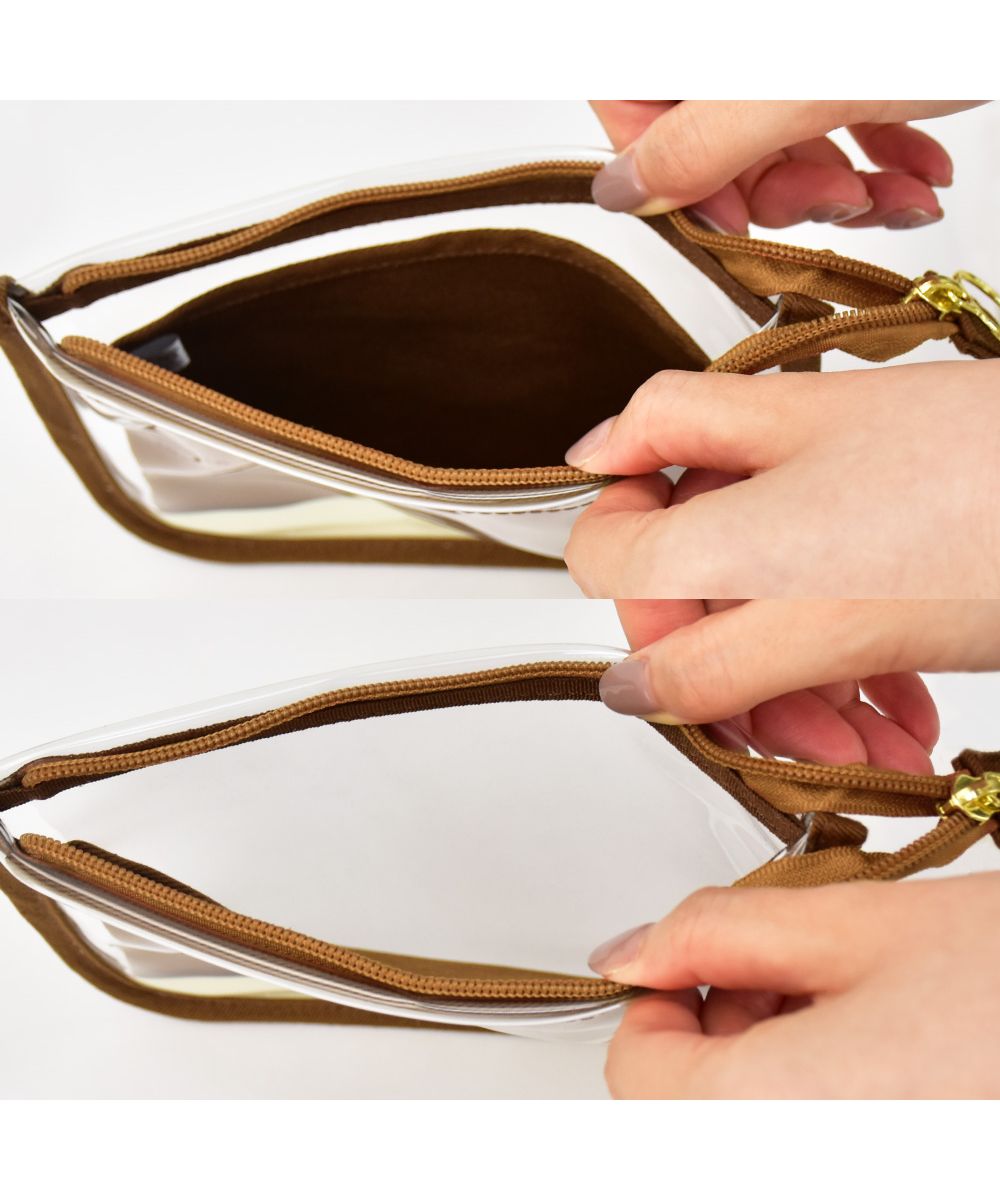 ランナー RUNNER スヌーピー ポーチ フラットポーチ レイヤーポーチ 化粧ポーチ コスメポーチ トラベルポーチ クリア シンプル ファスナー 学生 高校生 中学生 レディース 女