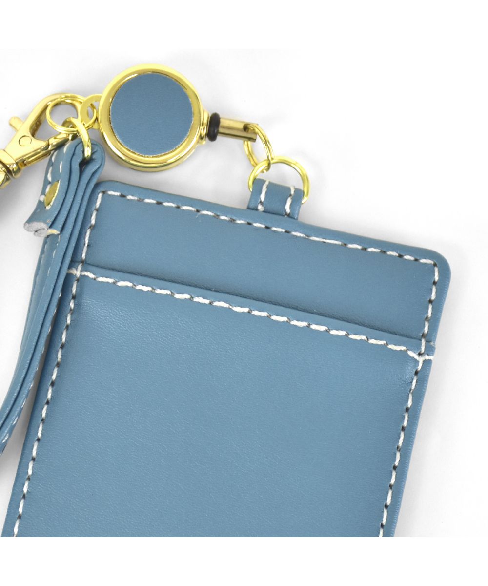 ランナー RUNNER パスケース 定期入れ カードケース 合皮 リール付き カード2枚 シンプル 軽量 薄型 大人 レディース メンズ 女子 男子 女の子 男の子 男女兼用 高校生