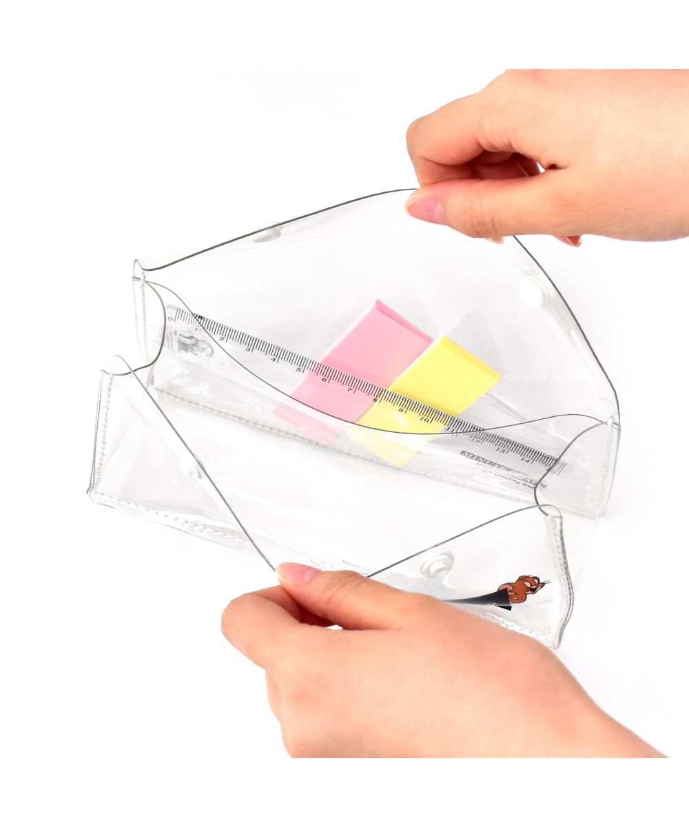 ランナー RUNNER トムとジェリー ペンケース 透明 筆箱 大容量 仕分け 自立 ロゴ シンプル 高校生 中学生 小学生 大学生 大人 レディース メンズ 女子 男子 男女兼用 女