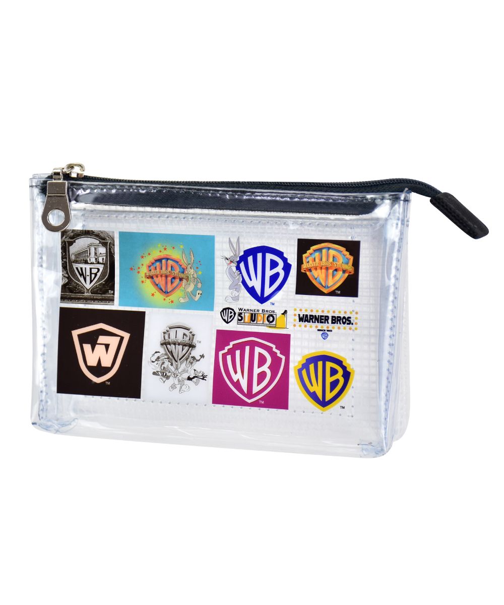 ランナー RUNNER ワーナーブラザーズ 小物入れ 小さい 3ポケット PVC 仕切り ミニ WBロゴ モダン 化粧ポーチ 大人 レディース 女子 女の子 男の子 高校生 中学生 小
