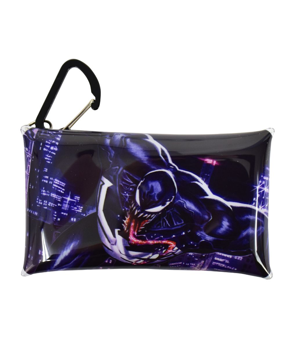 ランナー RUNNER マーベル キーケース スマート キー 小物入れ クリアマルチケース Sサイズ レディース 女子 女の子 フック付き 透明 クリア PVC メンズ 男子 男の子 (ヴェノム(MV-291)) ヴェノム(MV-291)