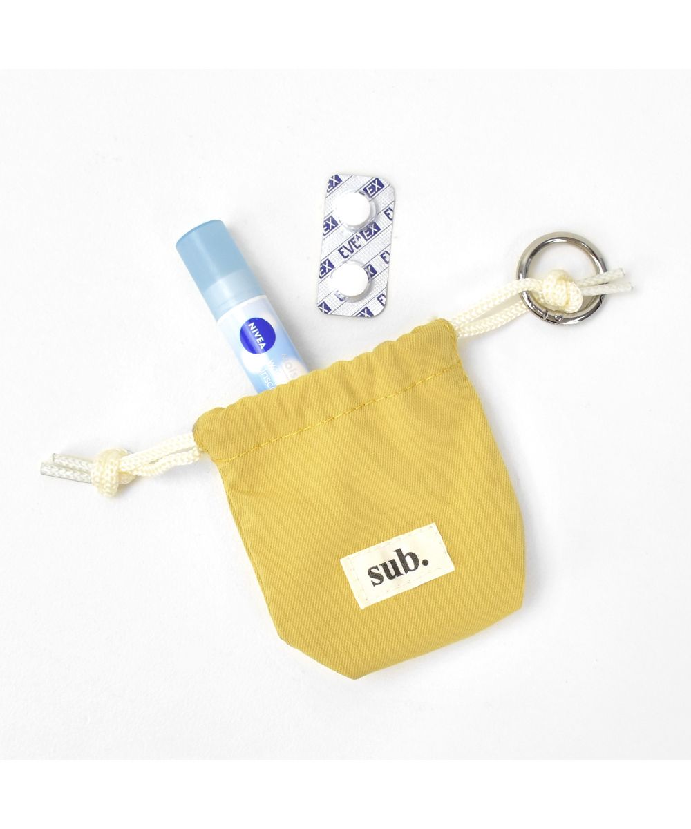 巾着ポーチ 巾着袋 カラビナ付き 化粧ポーチ ミニポーチ 小物入れ バッグアクセサリー レディース 通勤 通学 旅行 大人 学生 アヴェンチュラ