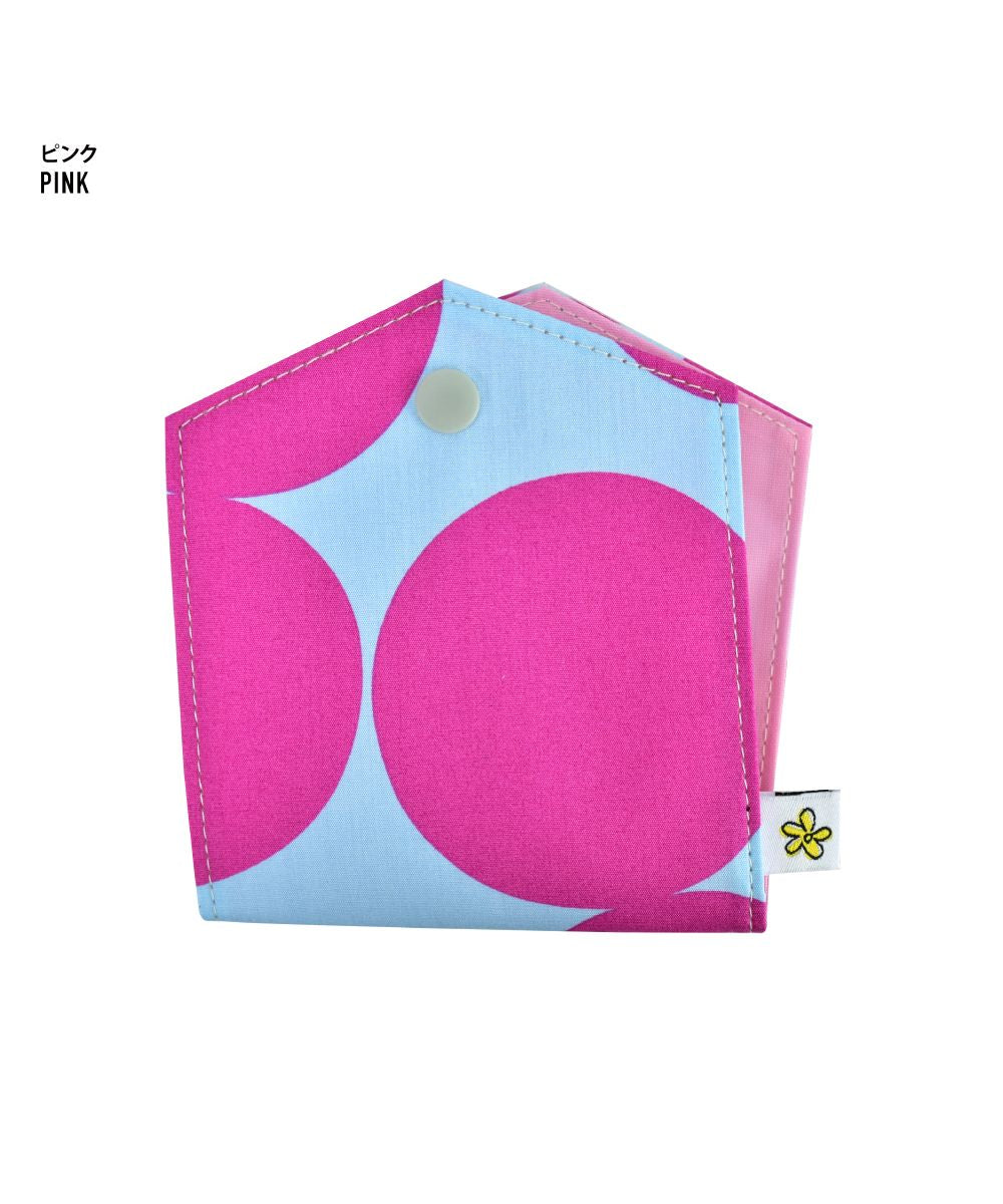 ランナー RUNNER マスクケース マスク収納 レディース 女子 安心の日本製 綿 マルチドット柄 抗菌/防臭 携帯 持ち運び 折りたたみ