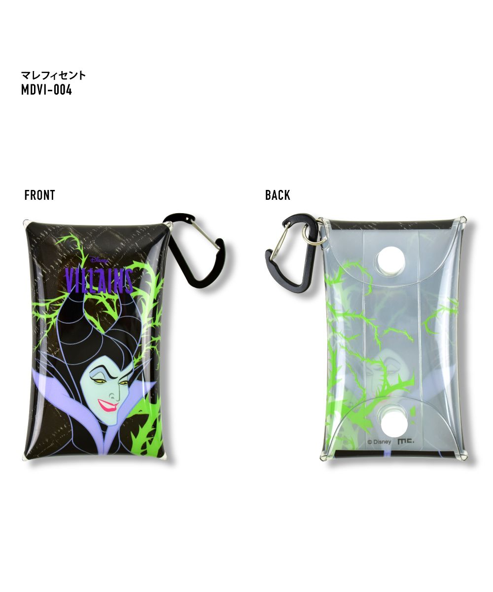 ランナー RUNNER ディズニー パスケース 定期入れ 2枚 小物入れ クリアマルチケース Sサイズ マレフィセント ウィックド・クイーン アースラ ブランド (マレフィセント(MDVI-004)) マレフィセント(MDVI-004)