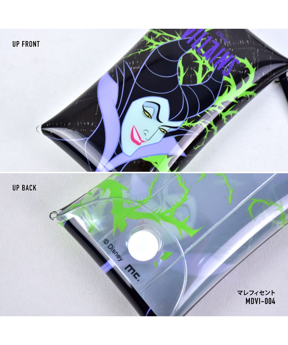 ランナー RUNNER ディズニー パスケース 定期入れ 2枚 小物入れ クリアマルチケース Sサイズ マレフィセント ウィックド・クイーン アースラ ブランド (マレフィセント(MDVI-004)) マレフィセント(MDVI-004)