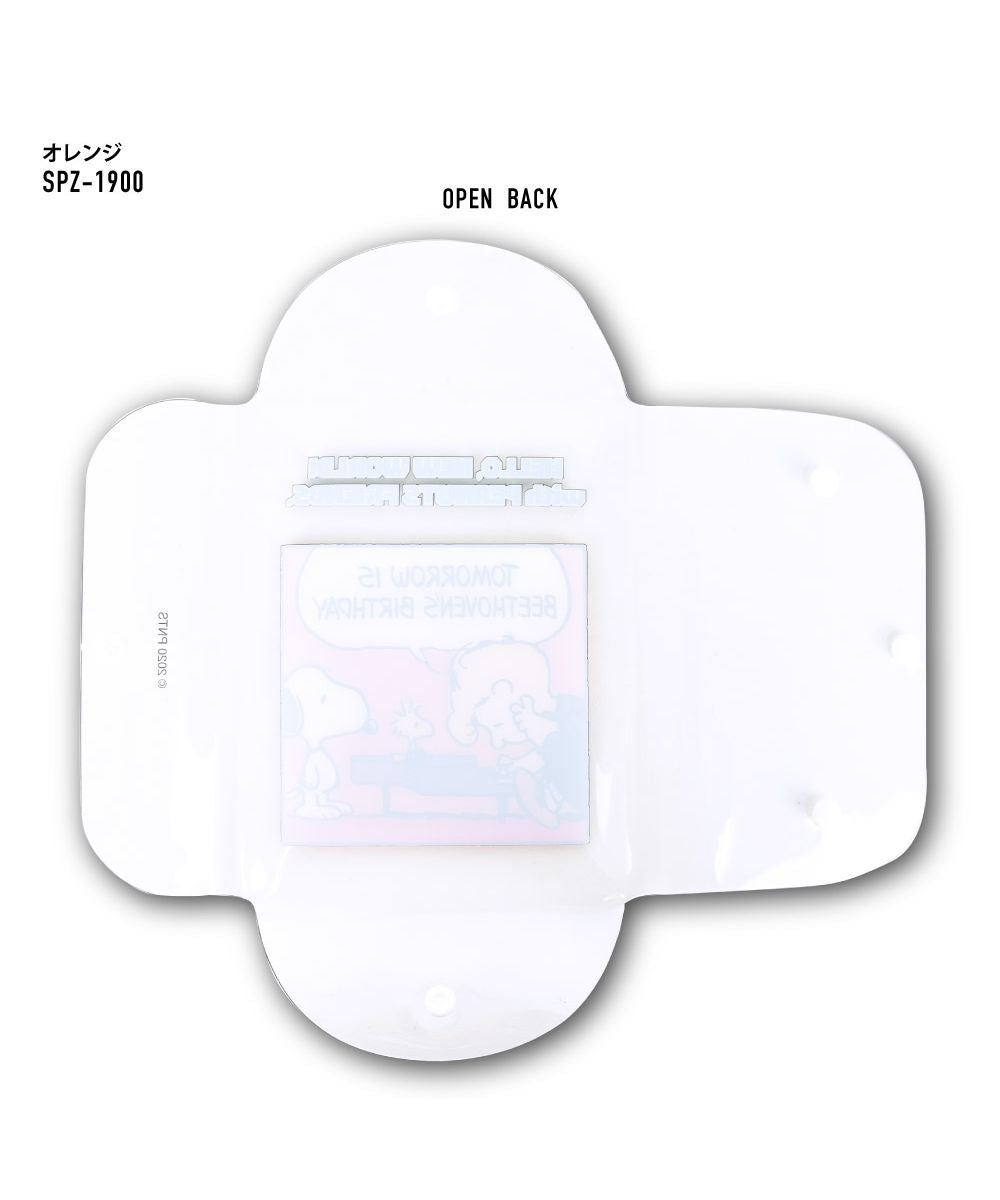 ランナー RUNNER スヌーピー ポーチ 小物入れ レディース 女子 クリアマルチケースLL キャラクター フェイス マスクポーチ エコバッグ収納 (ブルー(SPZ-1901)) ブルー(SPZ-1901)